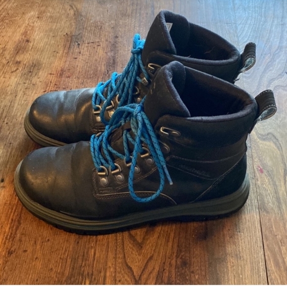 Great MERRELL performance boots black with blue laces hiking winter walk… - Picture 2 of 10